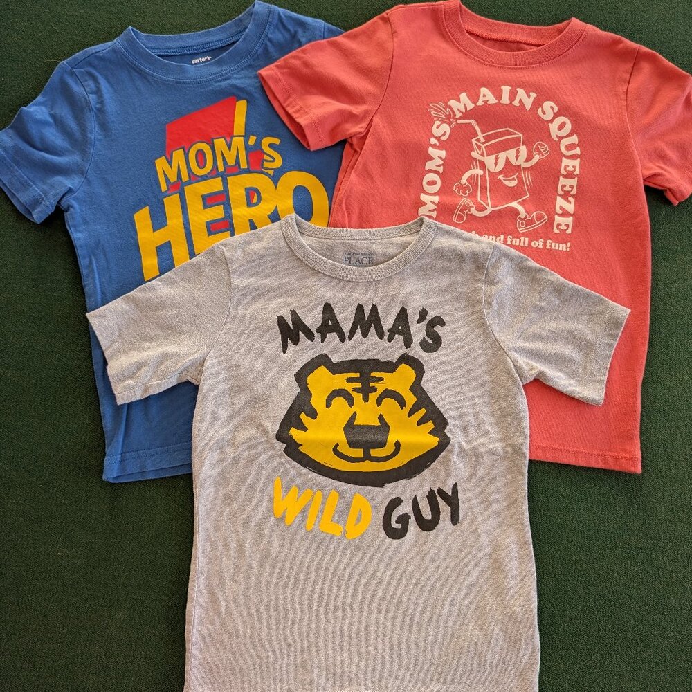 Bundle Boy's Mom-themed Short Sleeve T-shirts 5T 💙